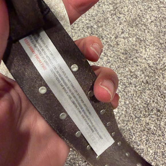 Free people women’s Studded Brown Leather Belt s/m EUC - Picture 5 of 6